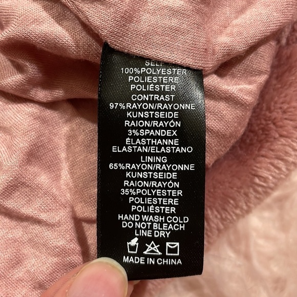 Anthropologie Sunday in Brooklyn Kelyn Pink Leopard Fleece Pullover Jacket - Picture 12 of 12